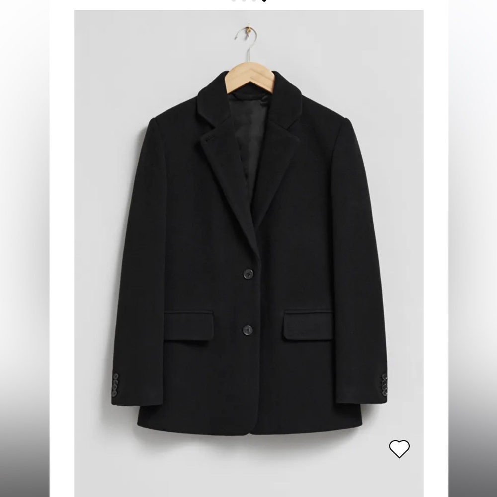 & Other Stories Oversized Blazer Wool Coat